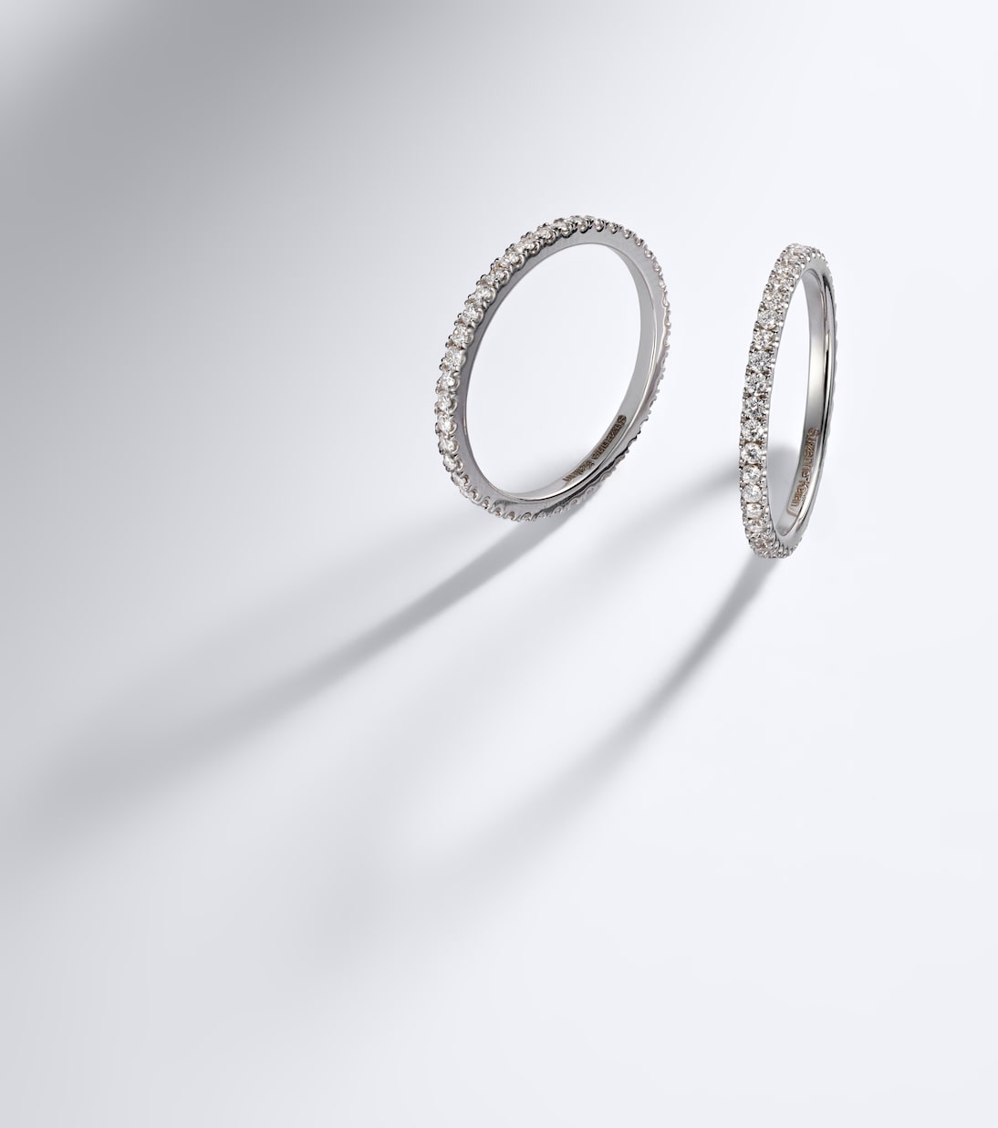 Suzanne Kalan - Midi 18kt white gold tech ring jackets with diamonds
