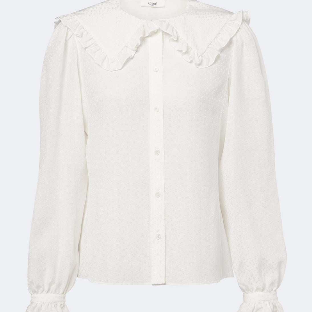 Chloé - Ruffled silk blouse