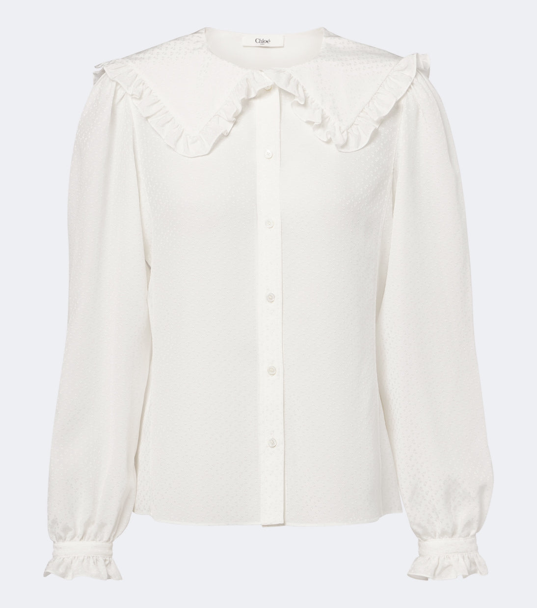 Chloé - Ruffled silk blouse