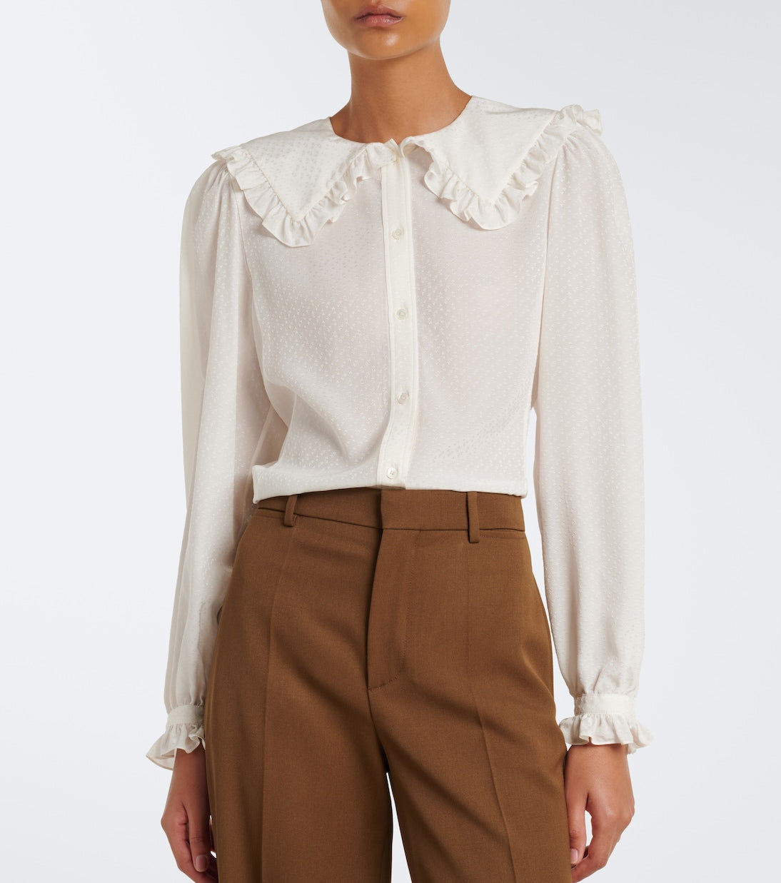 Chloé - Ruffled silk blouse