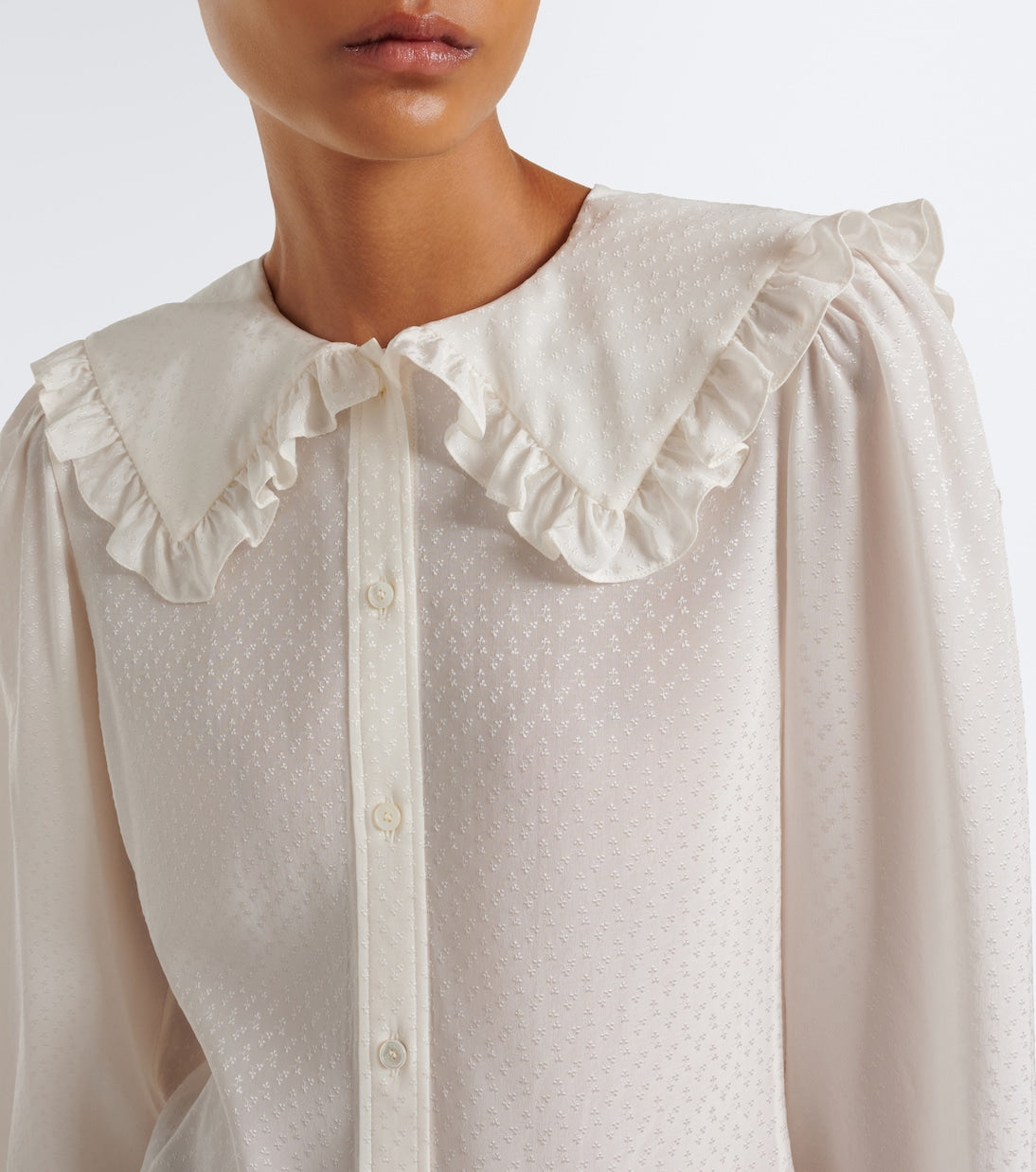 Chloé - Ruffled silk blouse