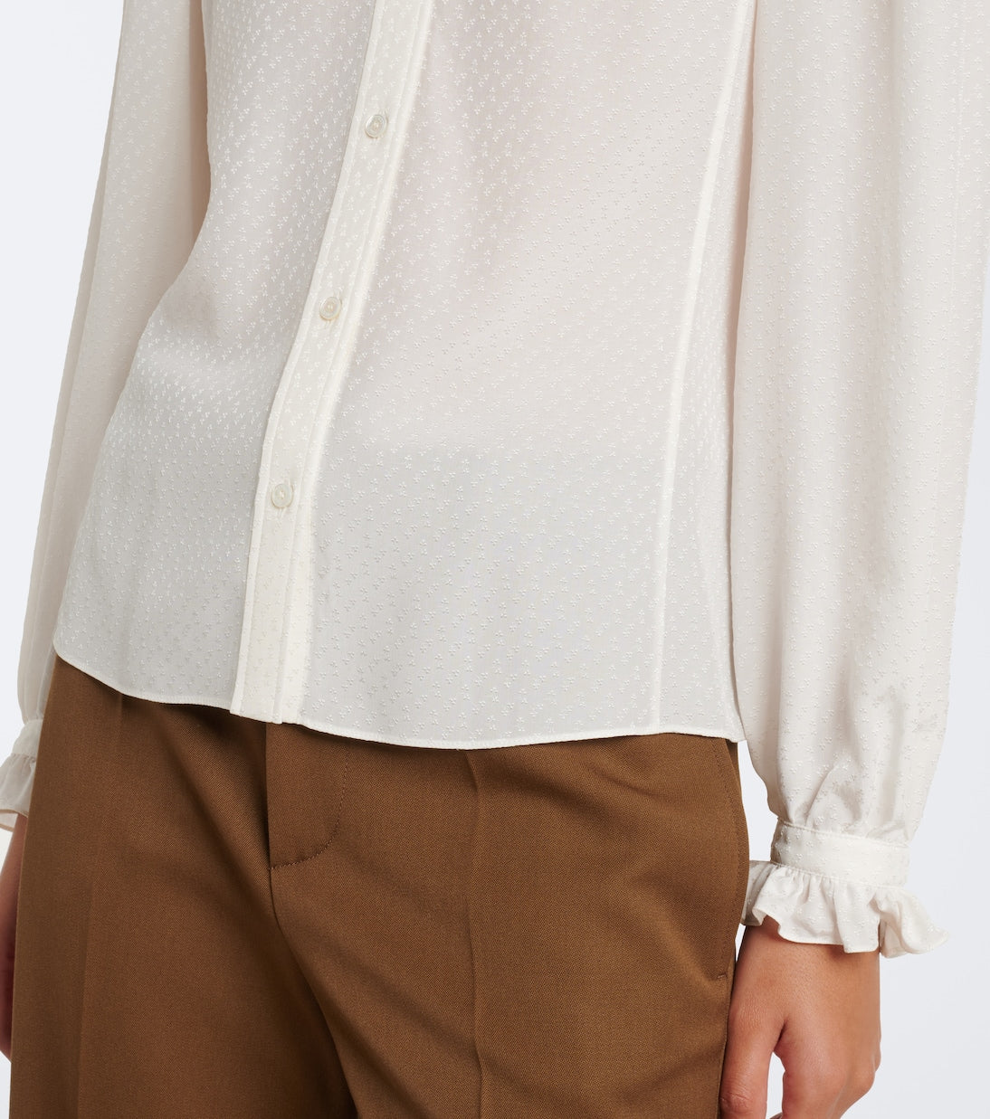 Chloé - Ruffled silk blouse