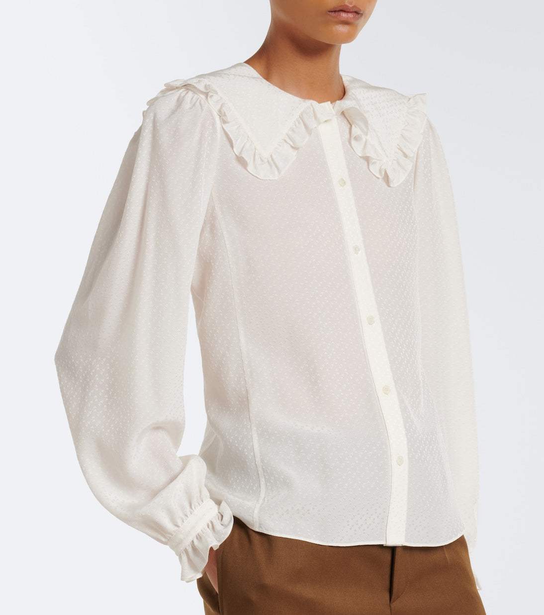 Chloé - Ruffled silk blouse