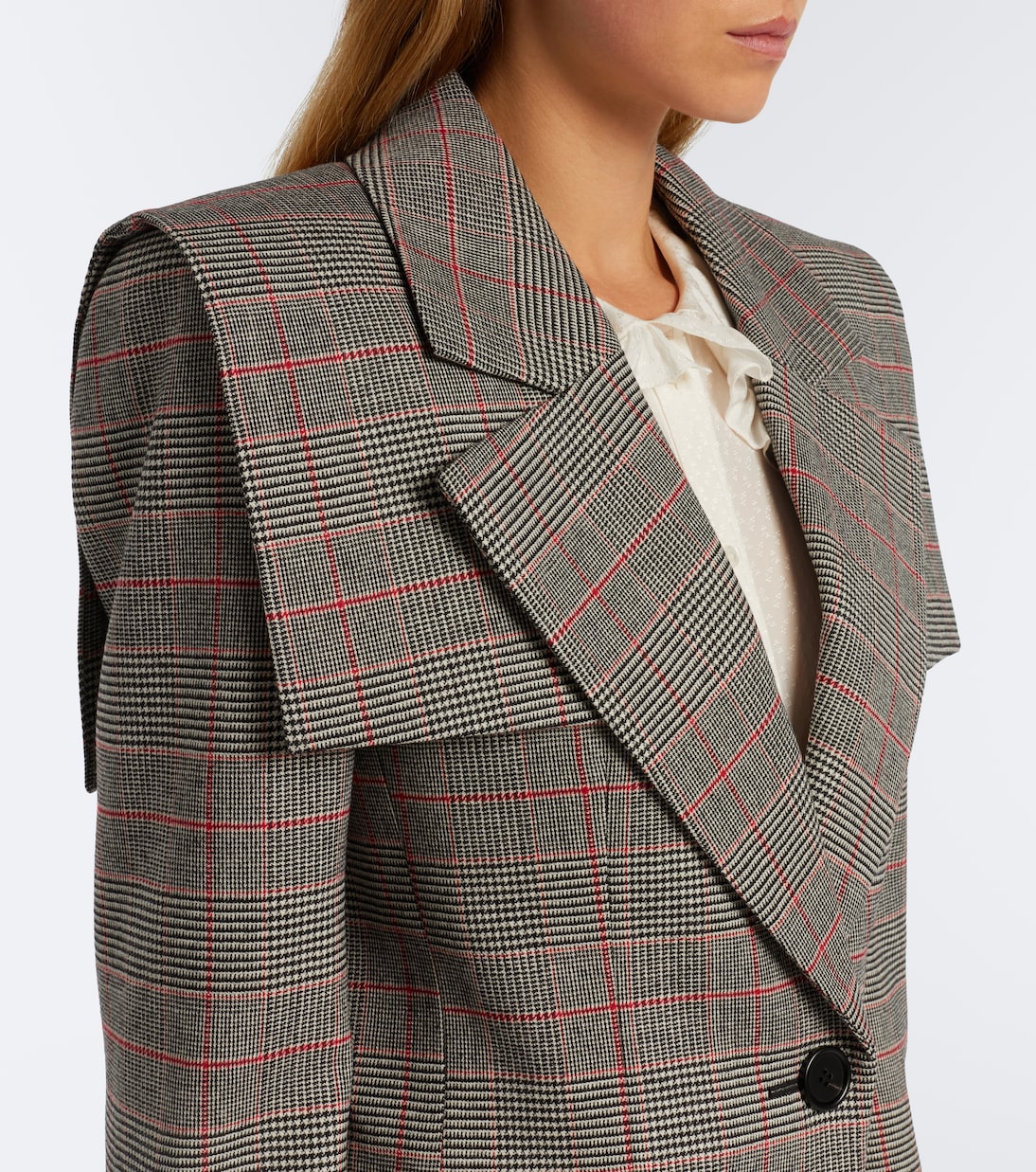 Chloé - Prince of Wales check wool-blend blazer