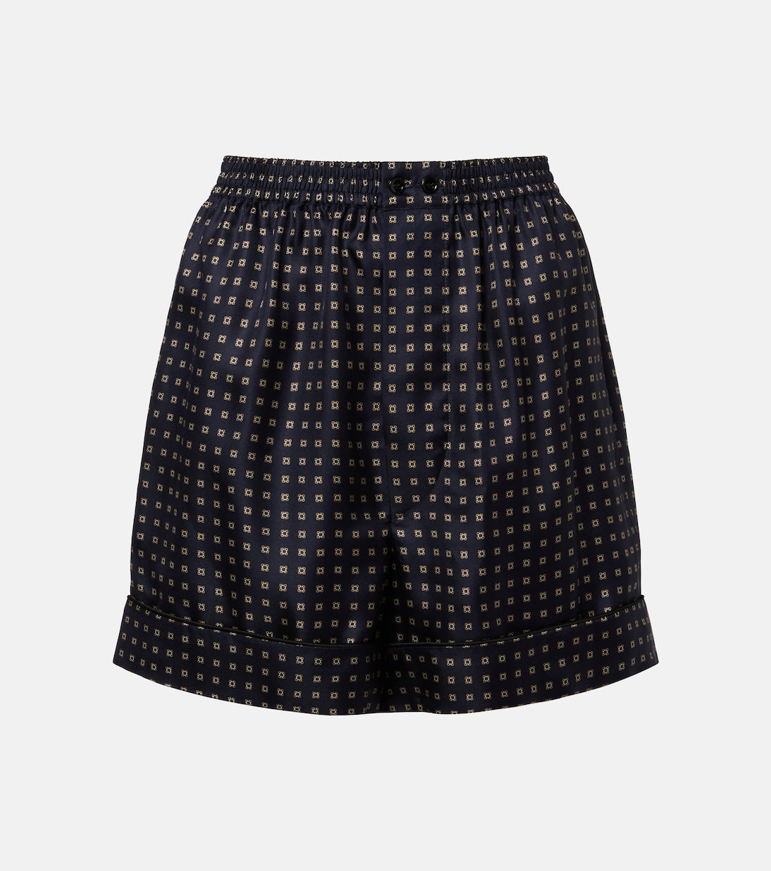 Saint Laurent - Printed silk shorts