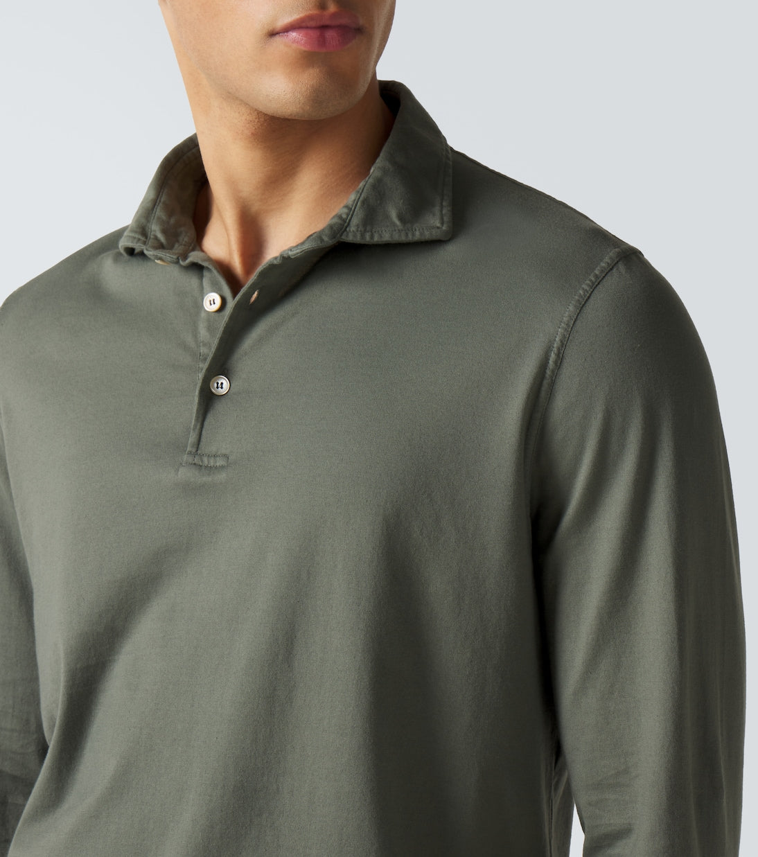 Fedeli - Cotton piqué polo shirt