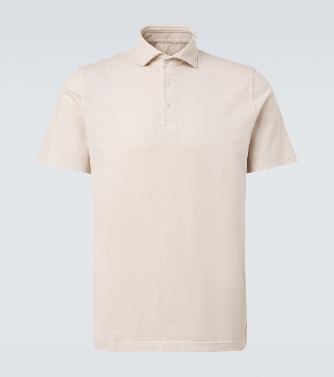 Fedeli - Cotton jersey polo shirt