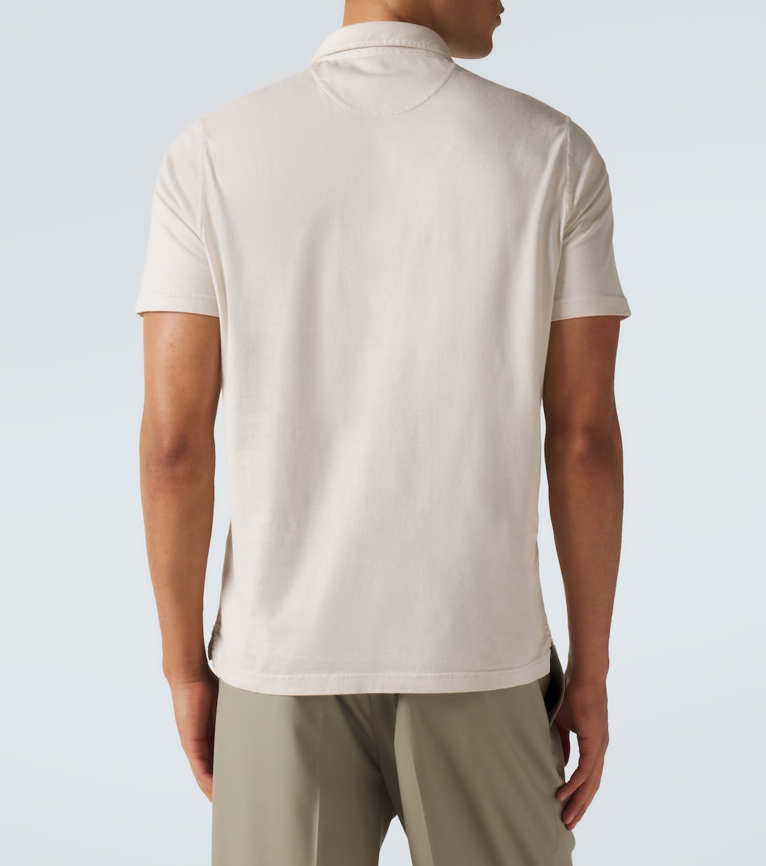 Fedeli - Cotton jersey polo shirt