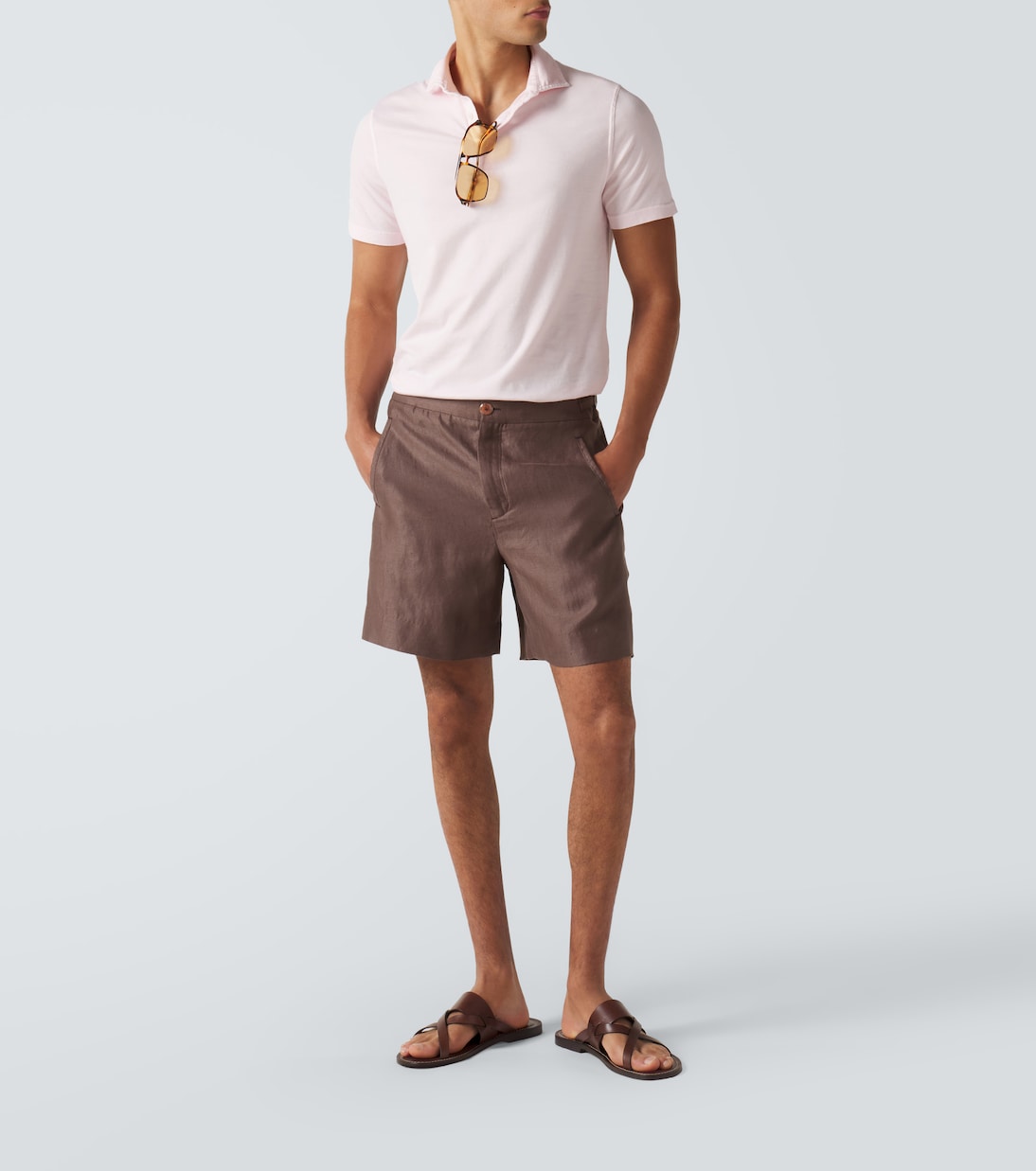 Fedeli - Cotton jersey polo shirt