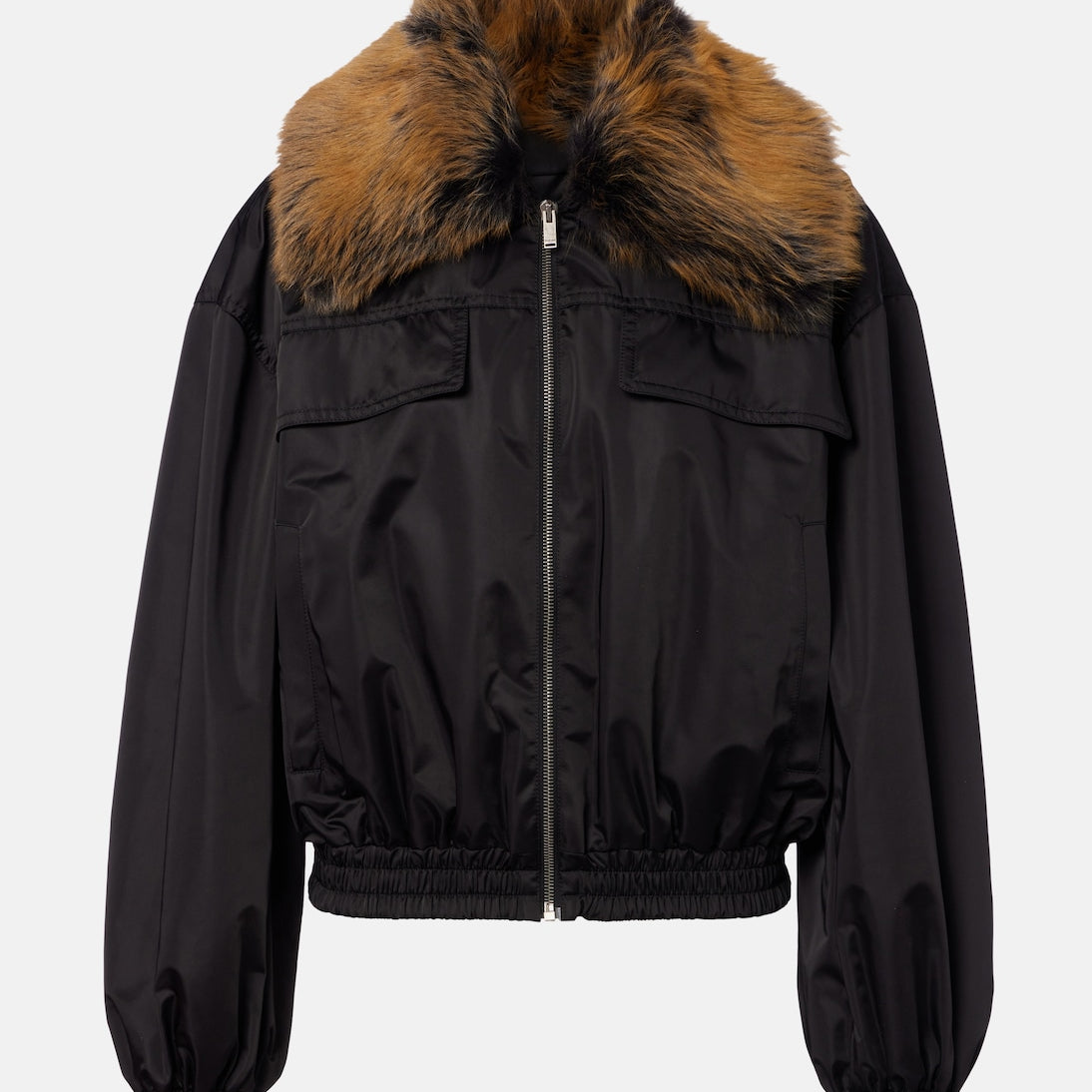 Saint Laurent - Shearling-trimmed blouson jacket