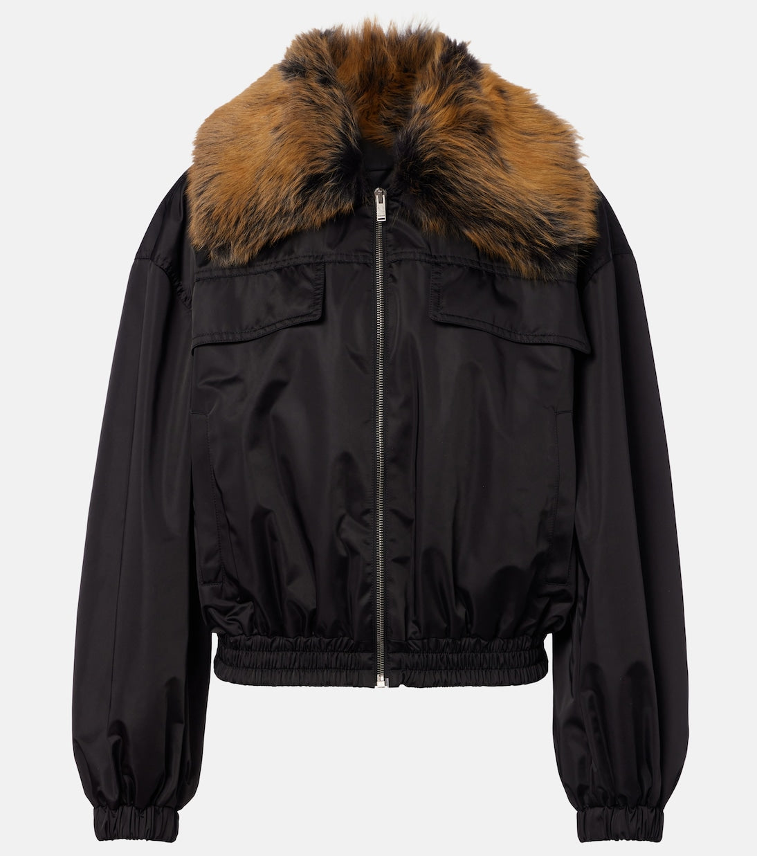 Saint Laurent - Shearling-trimmed blouson jacket