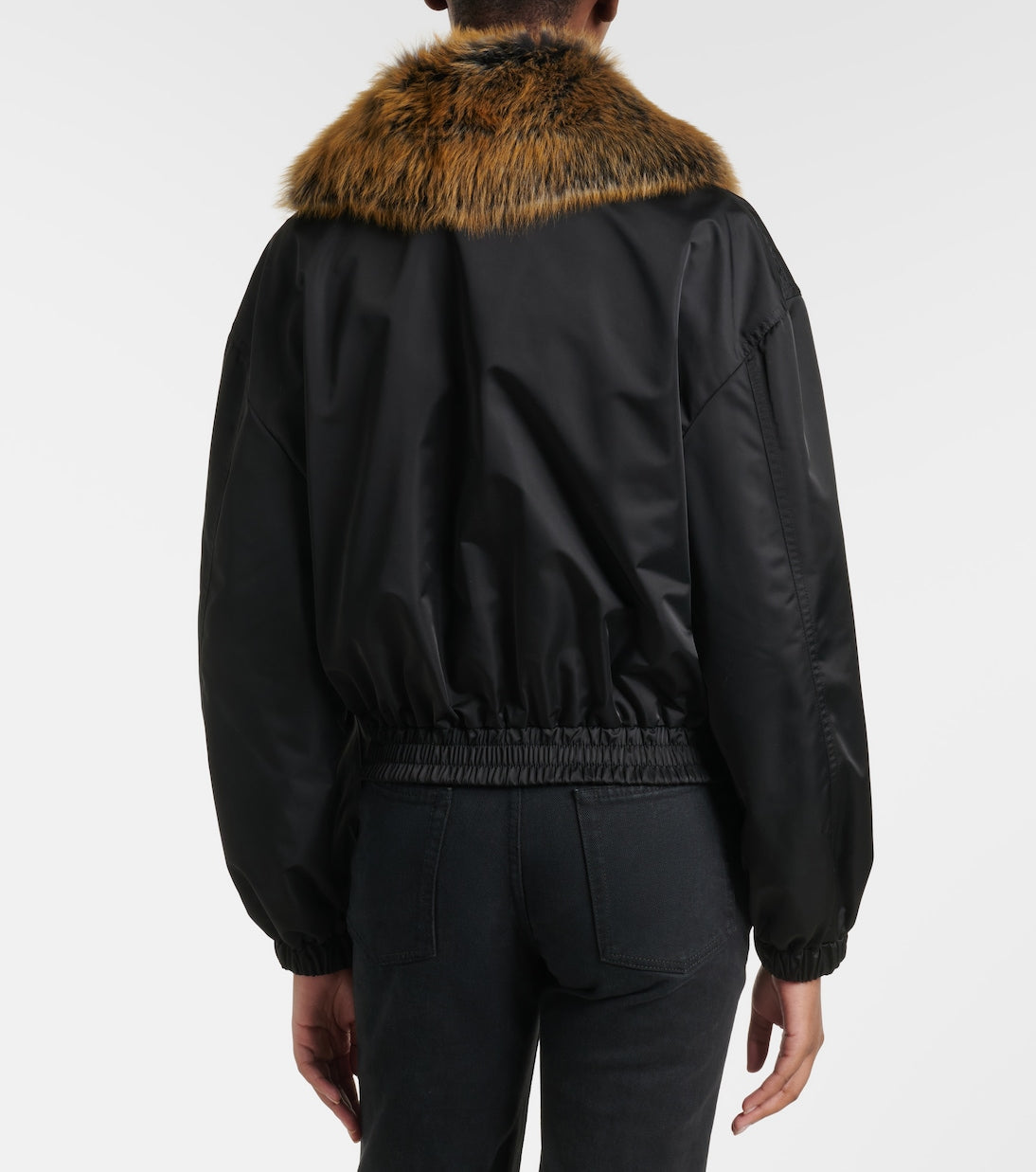 Saint Laurent - Shearling-trimmed blouson jacket