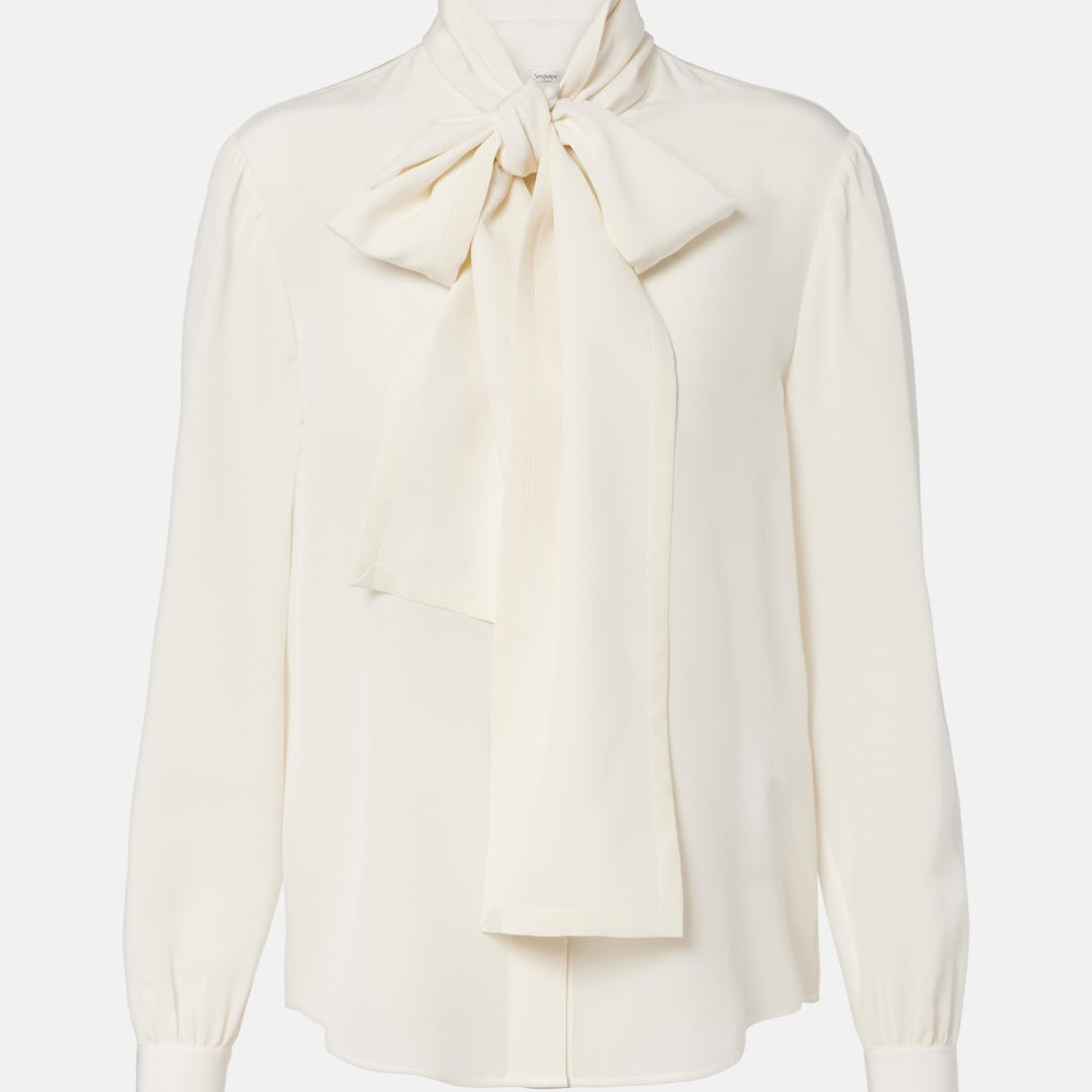 Saint Laurent - Tie-neck silk blouse