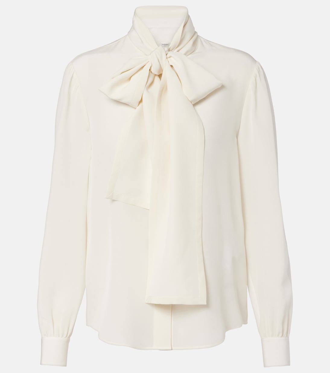 Saint Laurent - Tie-neck silk blouse
