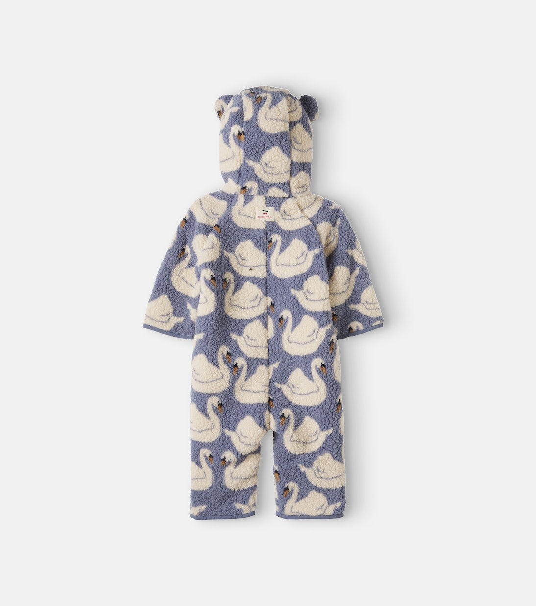 Konges Sløjd - Baby Jody hooded printed teddy onesie