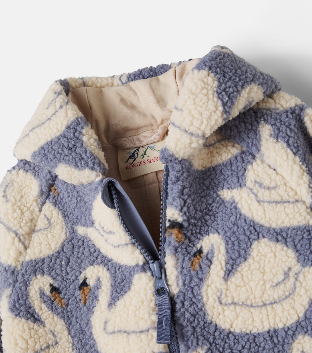Konges Sløjd - Baby Jody hooded printed teddy onesie