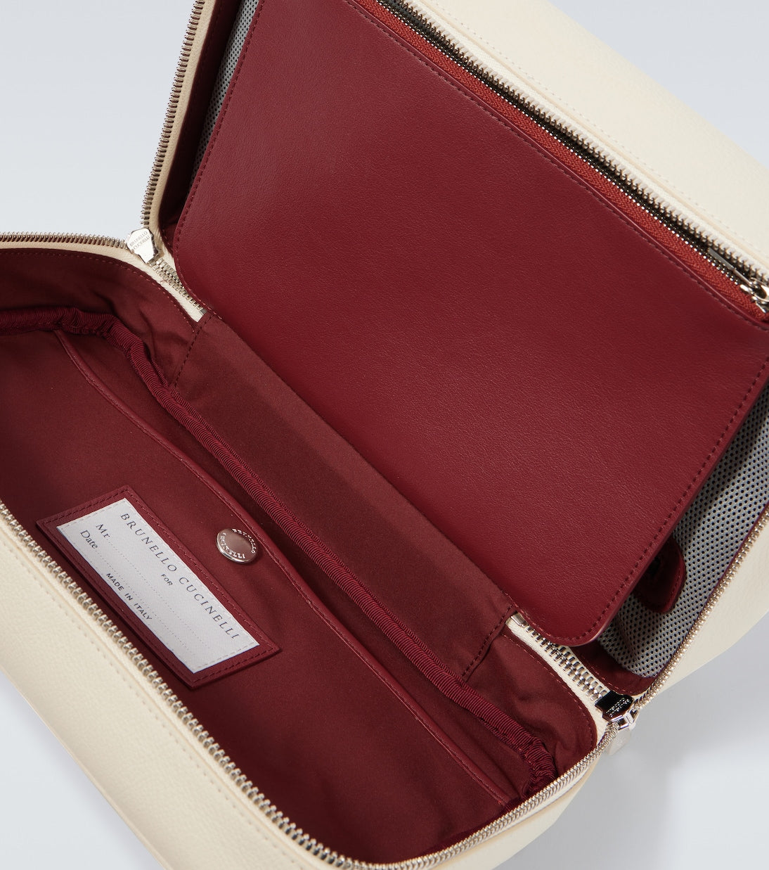 Brunello Cucinelli - Leather toiletry bag