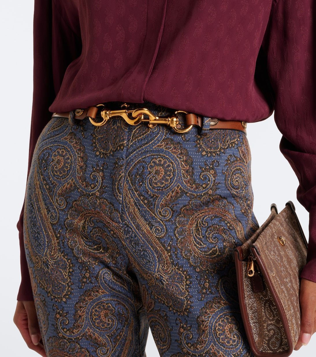 Etro - Studded leather belt