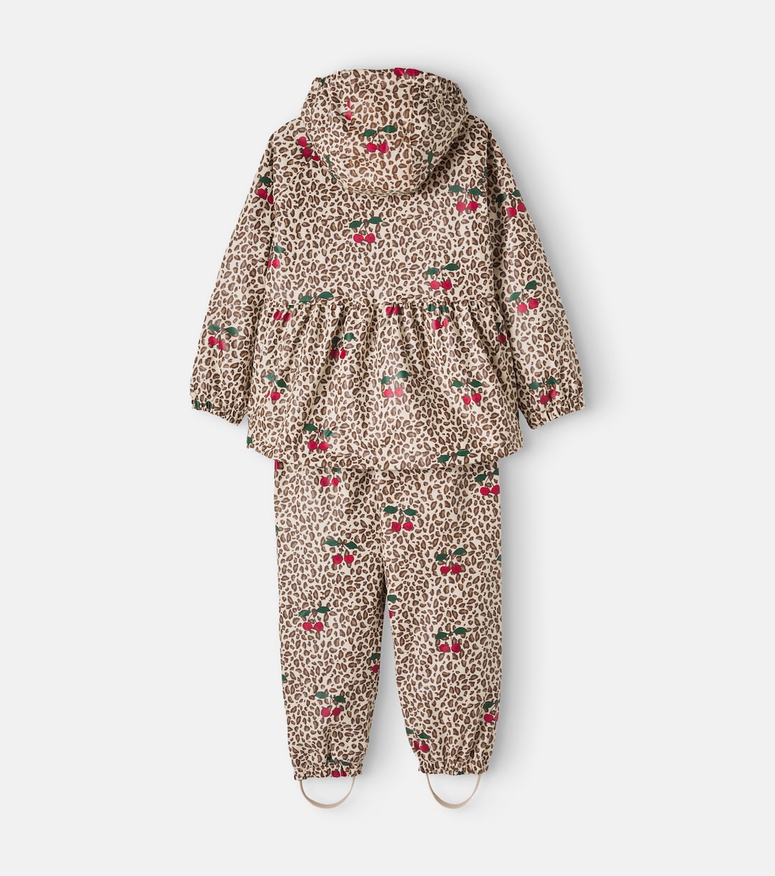 Konges Sløjd - Palme leopard-print hooded jacket and pants set