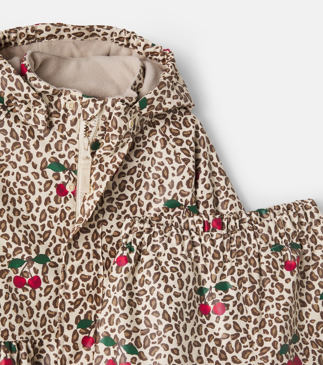 Konges Sløjd - Palme leopard-print hooded jacket and pants set