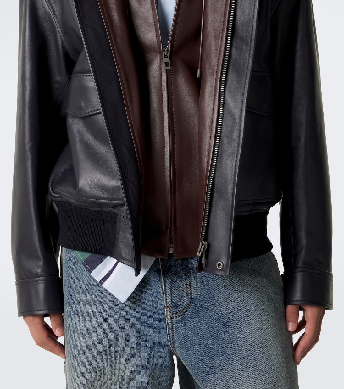 Loewe - Hooded leather jacket