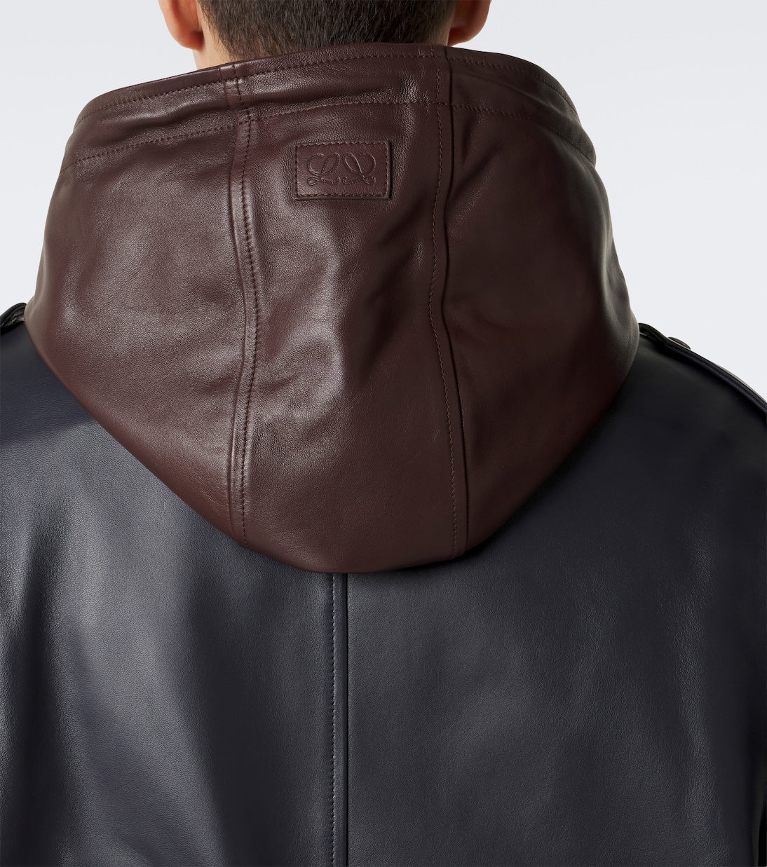 Loewe - Hooded leather jacket