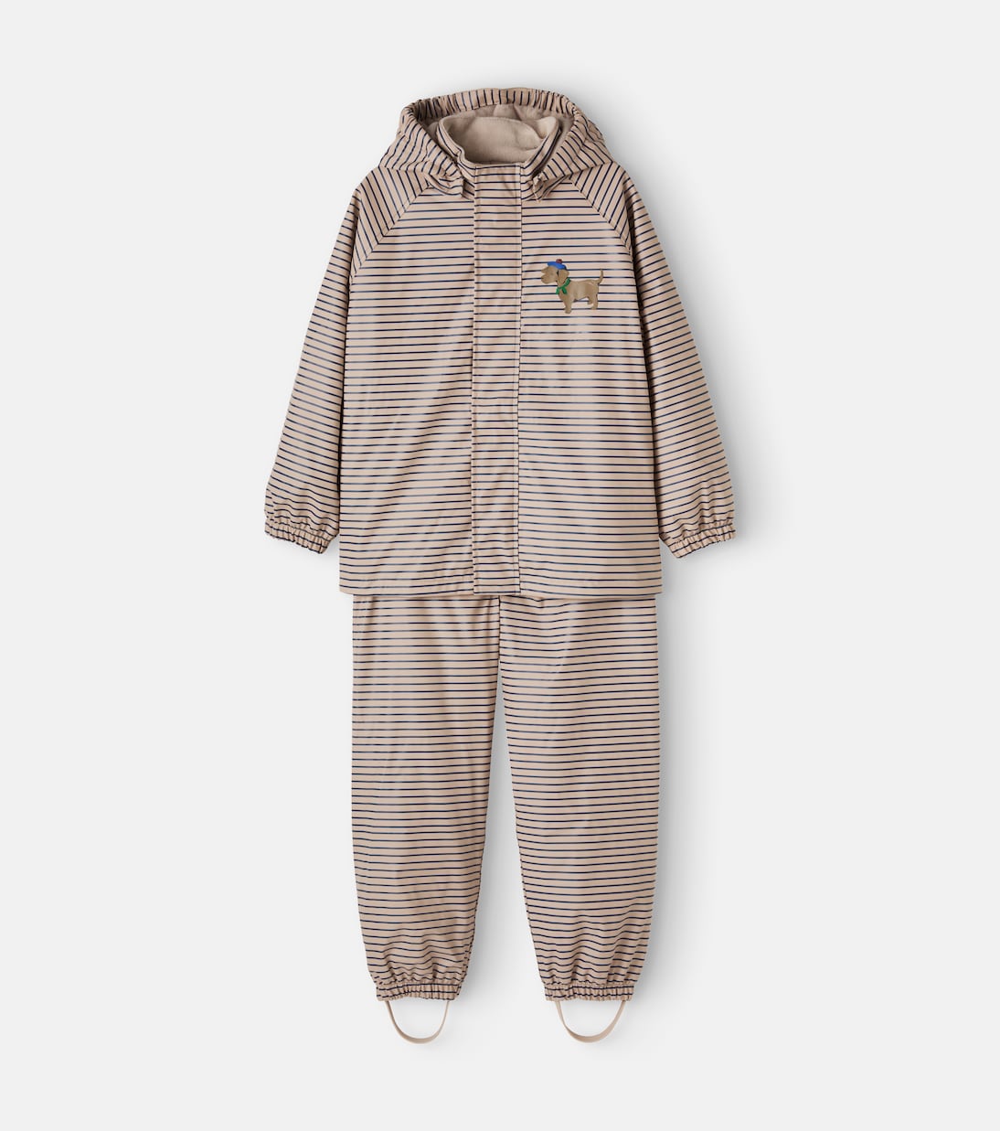Konges Sløjd - Palme striped hooded jacket and pants set