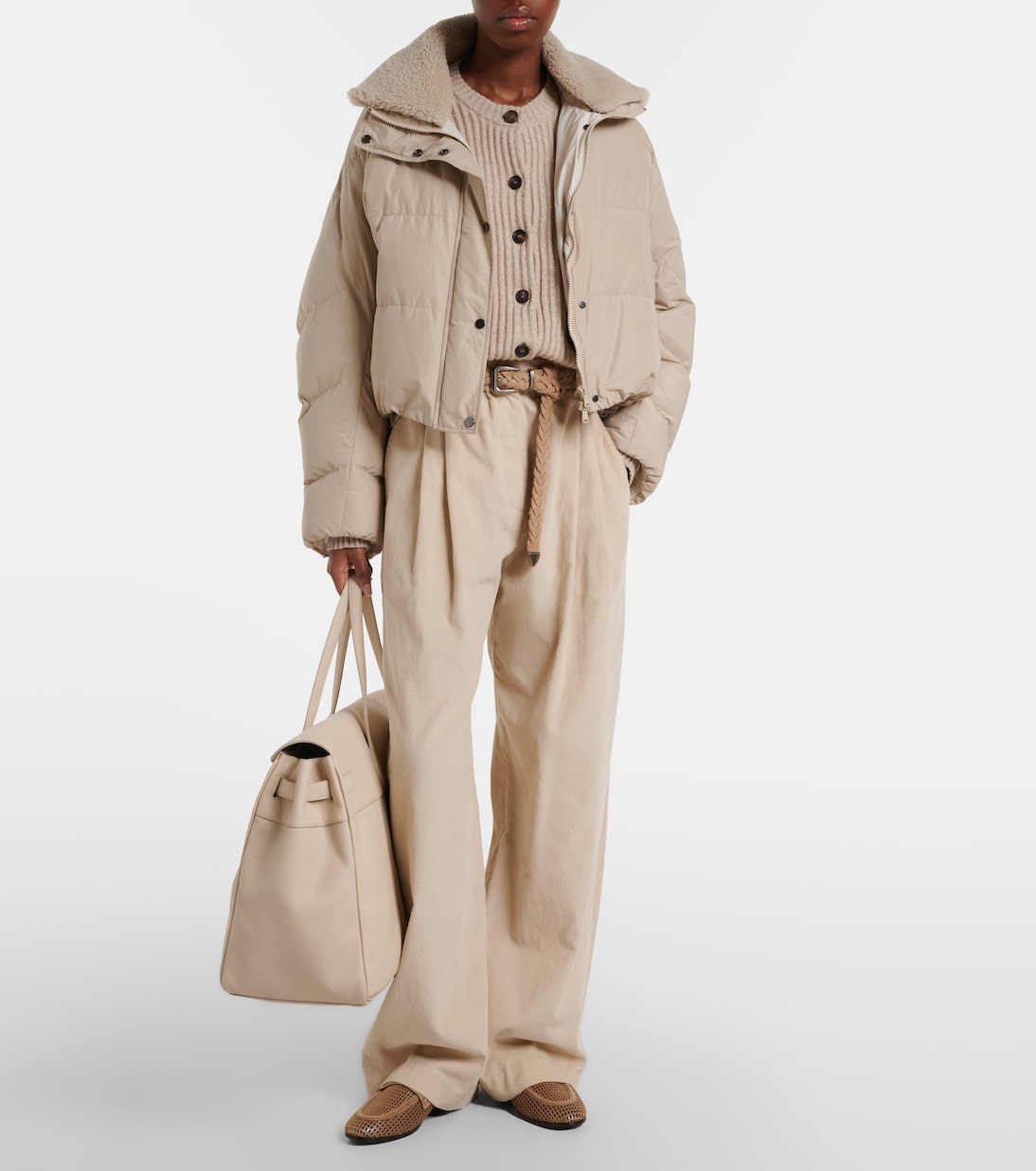 Brunello Cucinelli - Large leather tote bag
