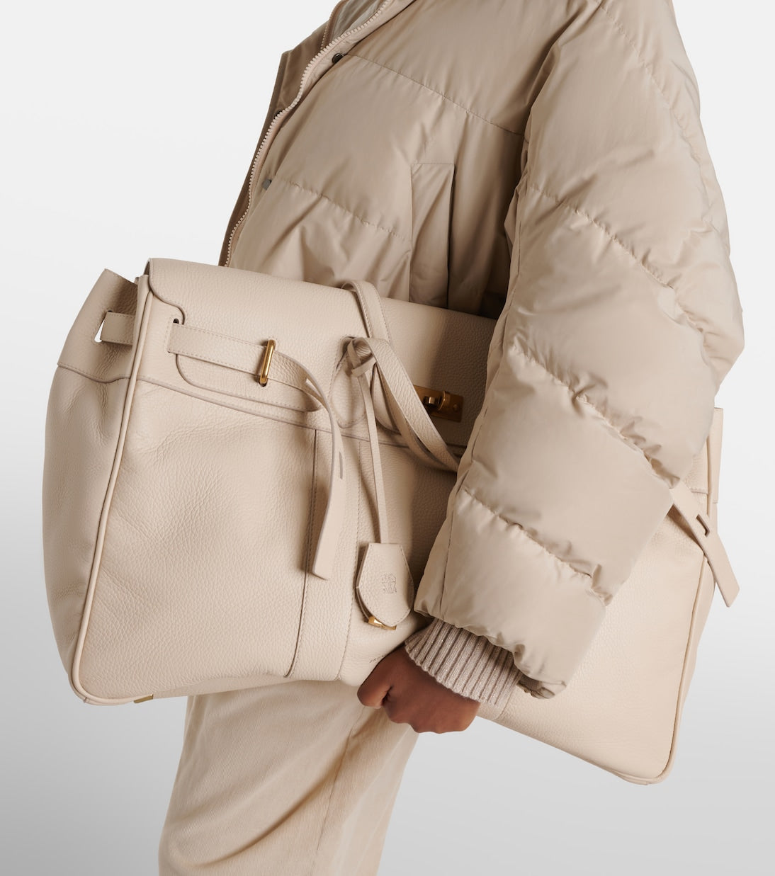 Brunello Cucinelli - Large leather tote bag