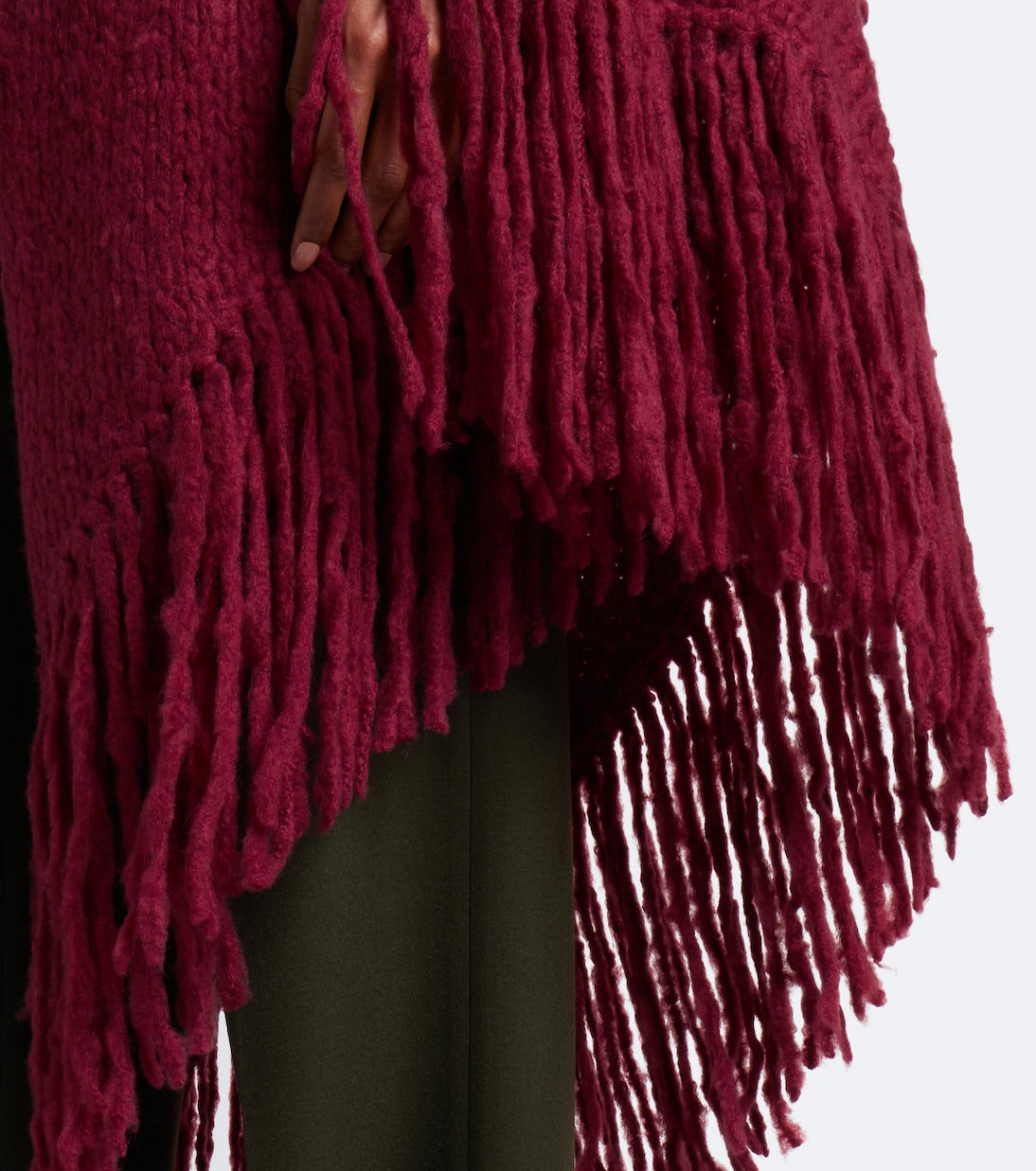 Gabriela Hearst - Lauren fringed knitted cashmere shawl