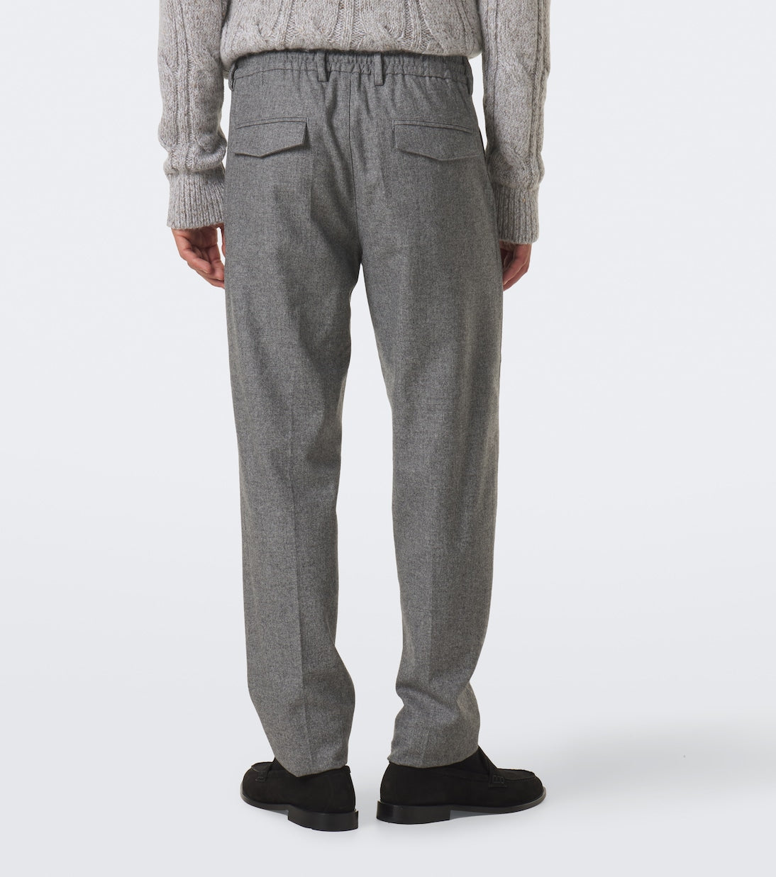 Eleventy - Wool, cotton, and cashmere straight pants