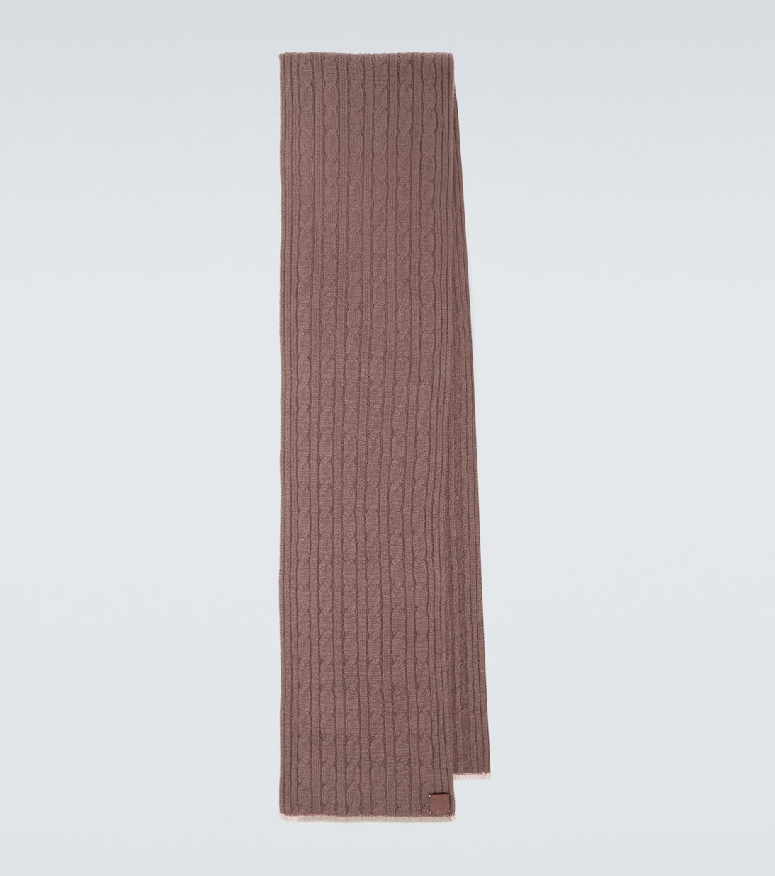 Eleventy - Cable-knit cashmere scarf