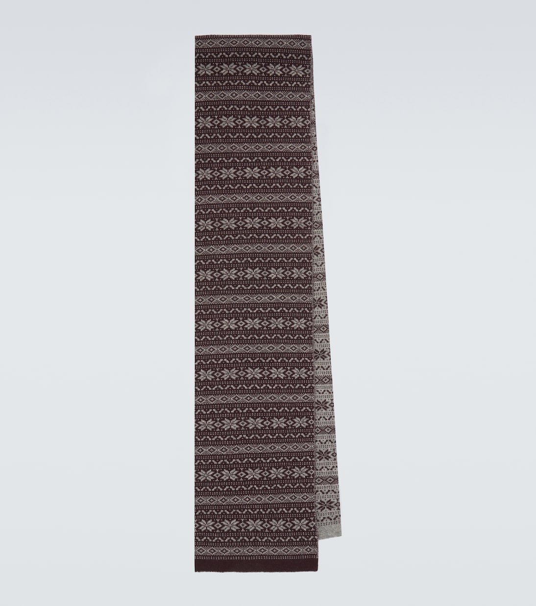 Eleventy - Fair Isle intarsia cashmere scarf