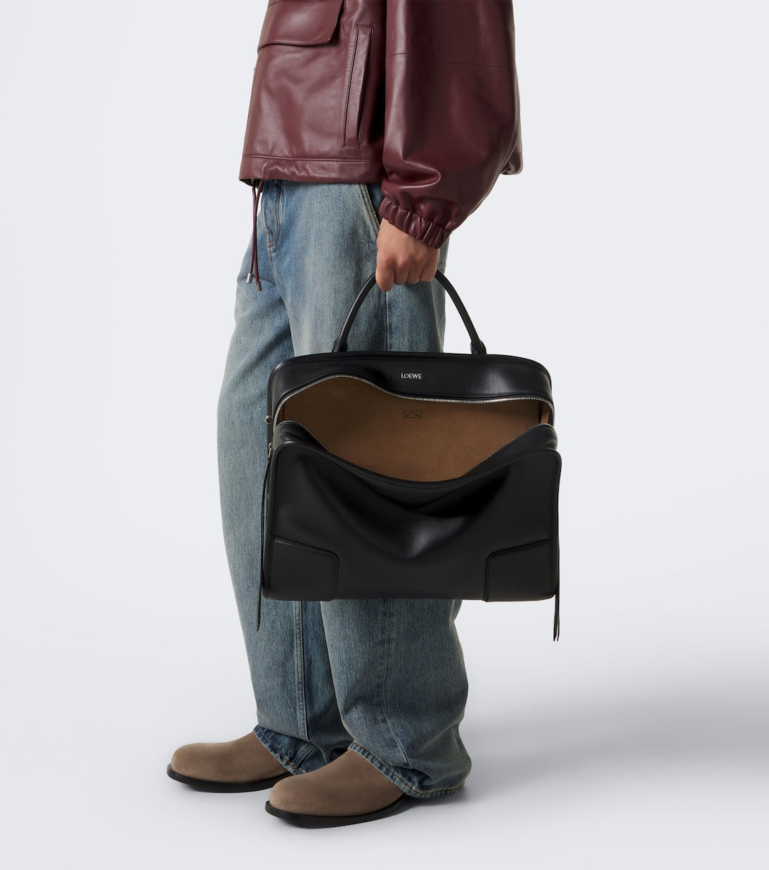 Loewe - Amazona 180 XL leather top-handle bag