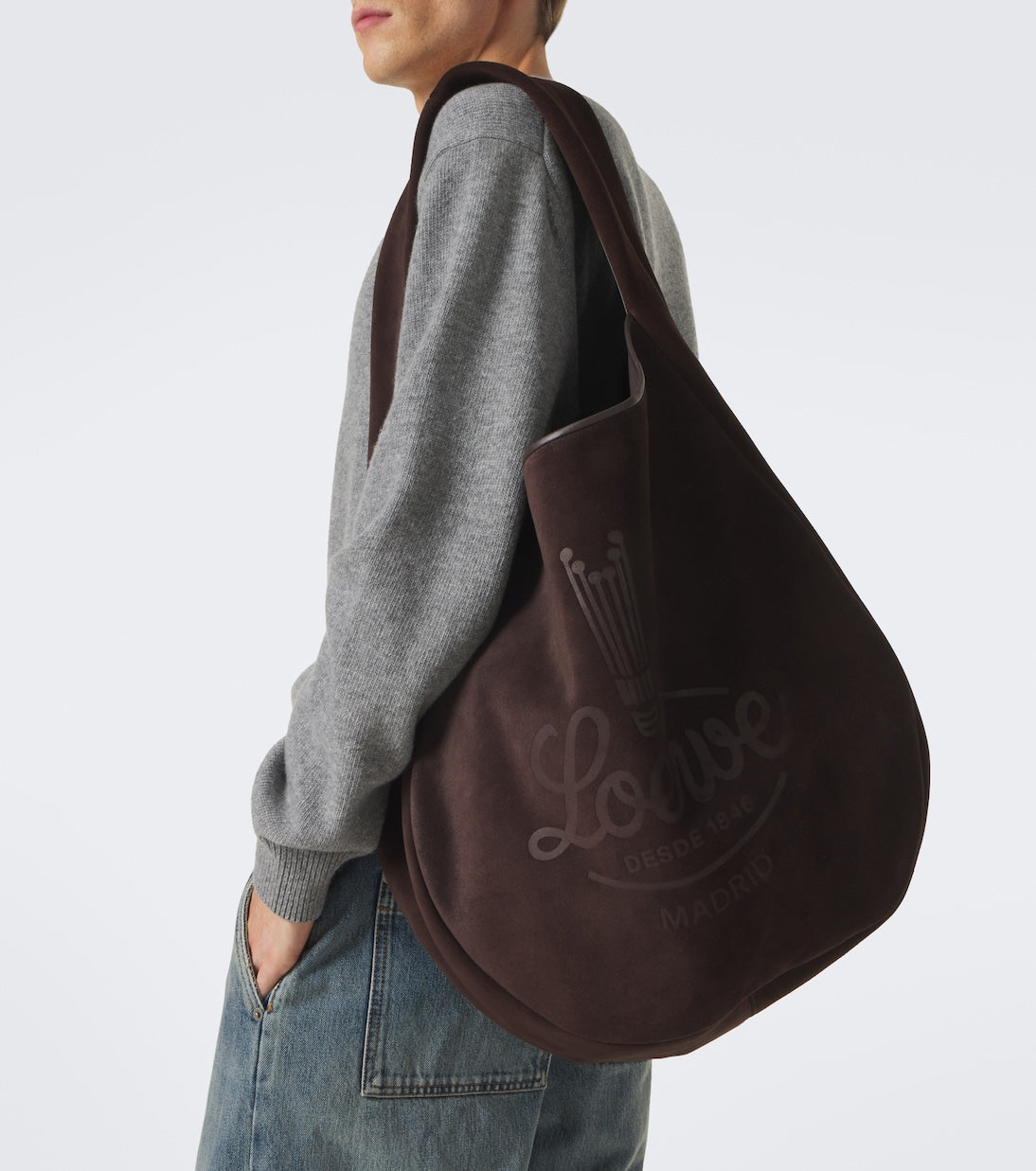 Loewe - Roomy suede shoulder bag