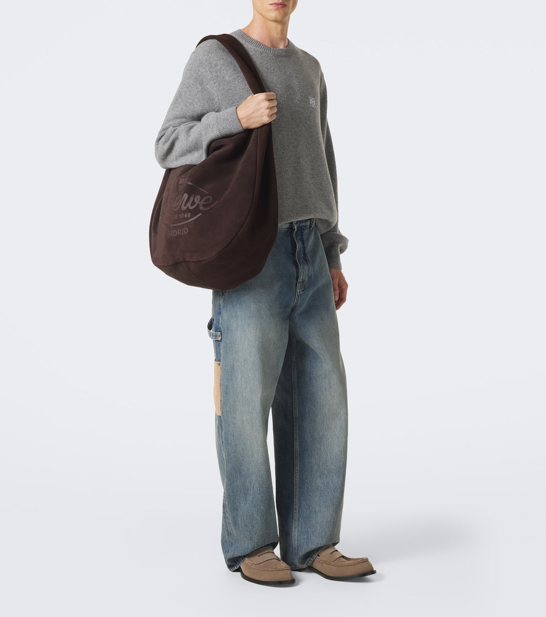 Loewe - Roomy suede shoulder bag