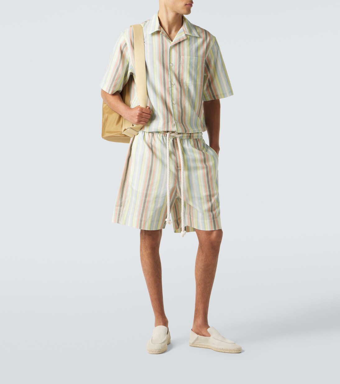 Commas - Striped linen shirt