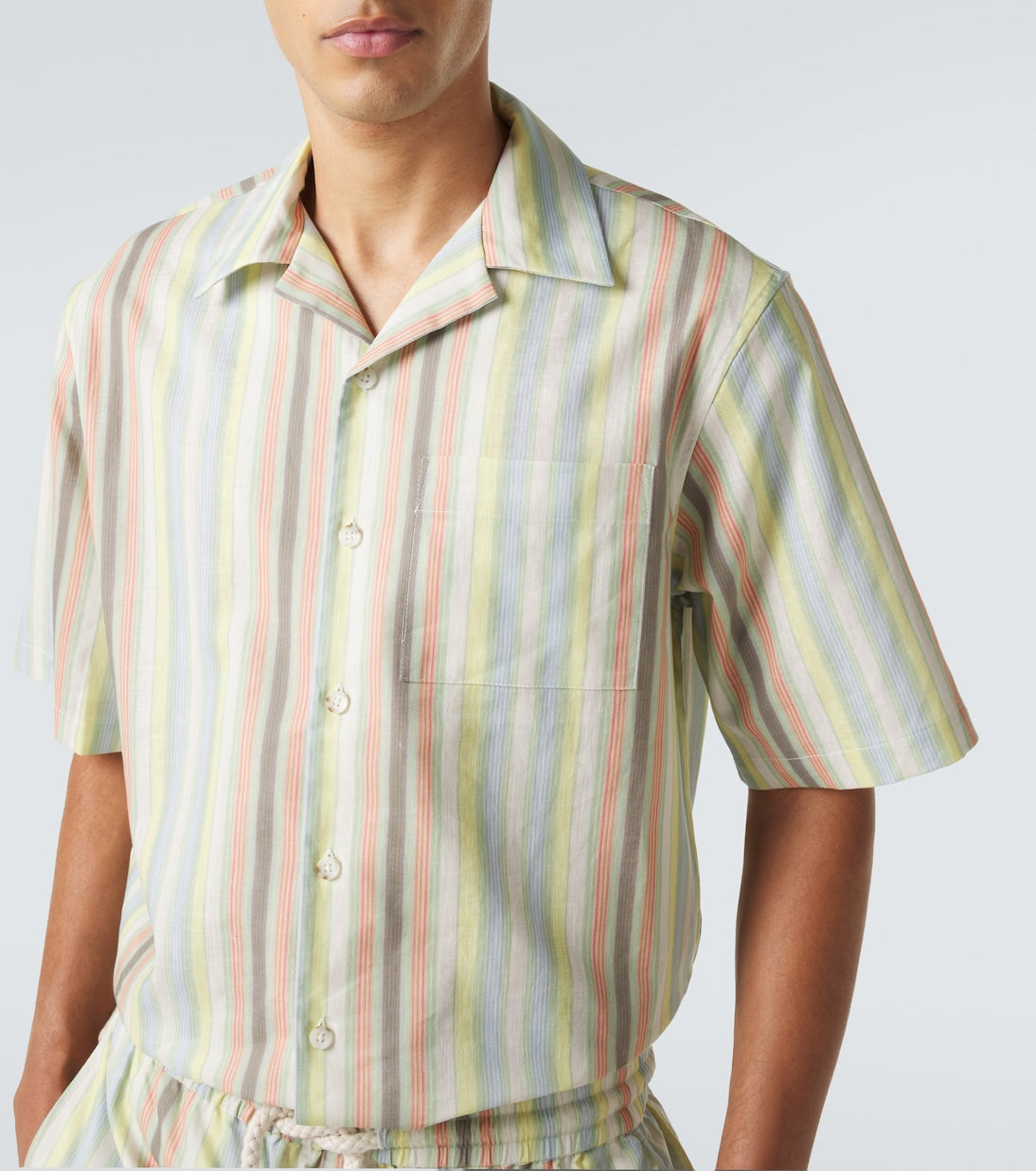 Commas - Striped linen shirt