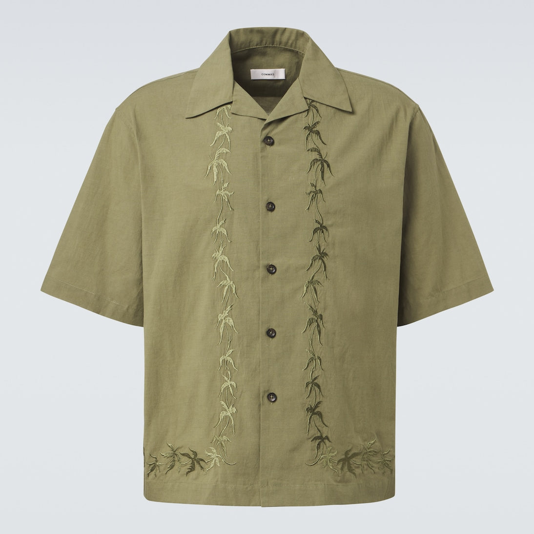 Commas - Embroidered bowling shirt