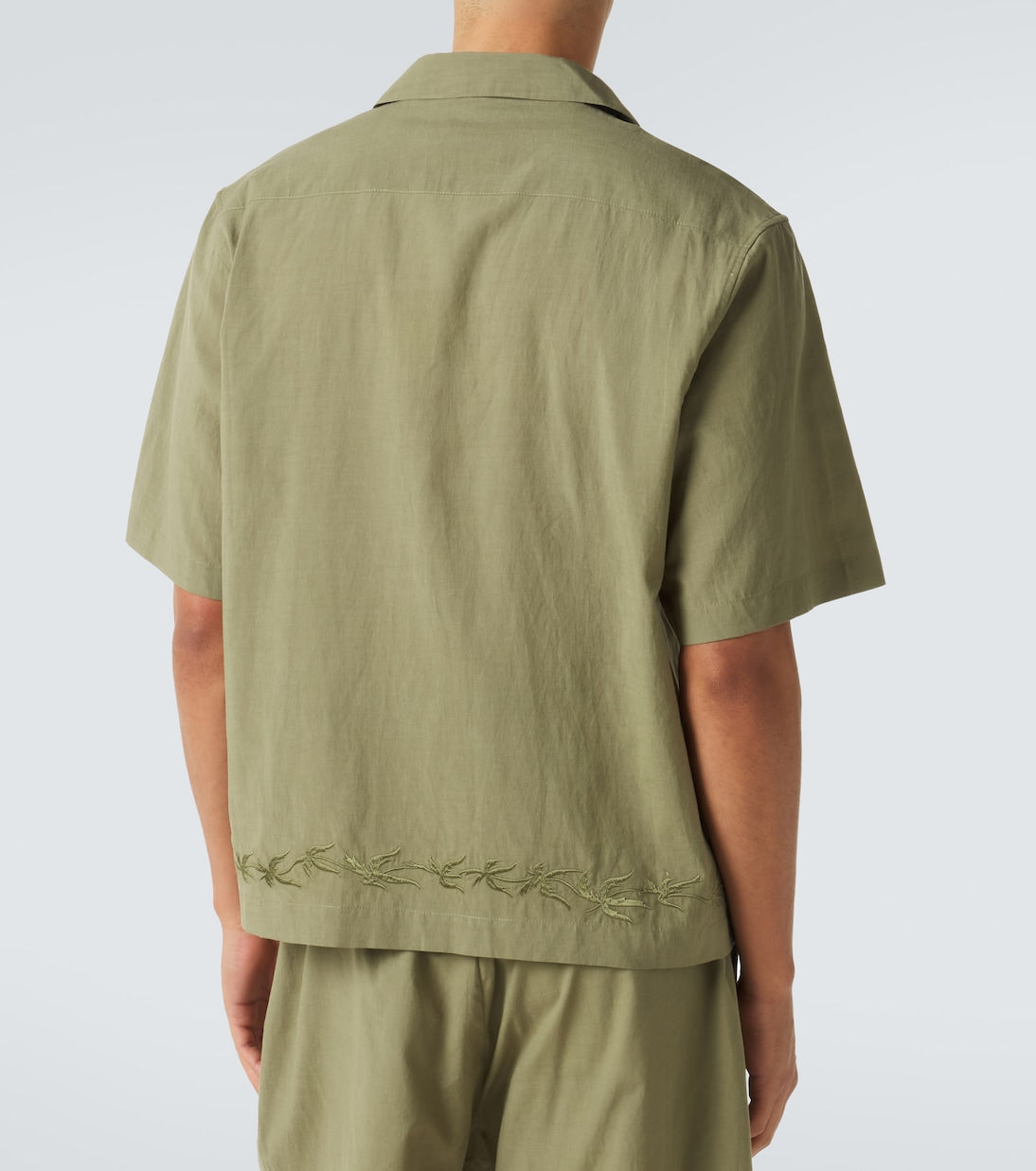 Commas - Embroidered bowling shirt