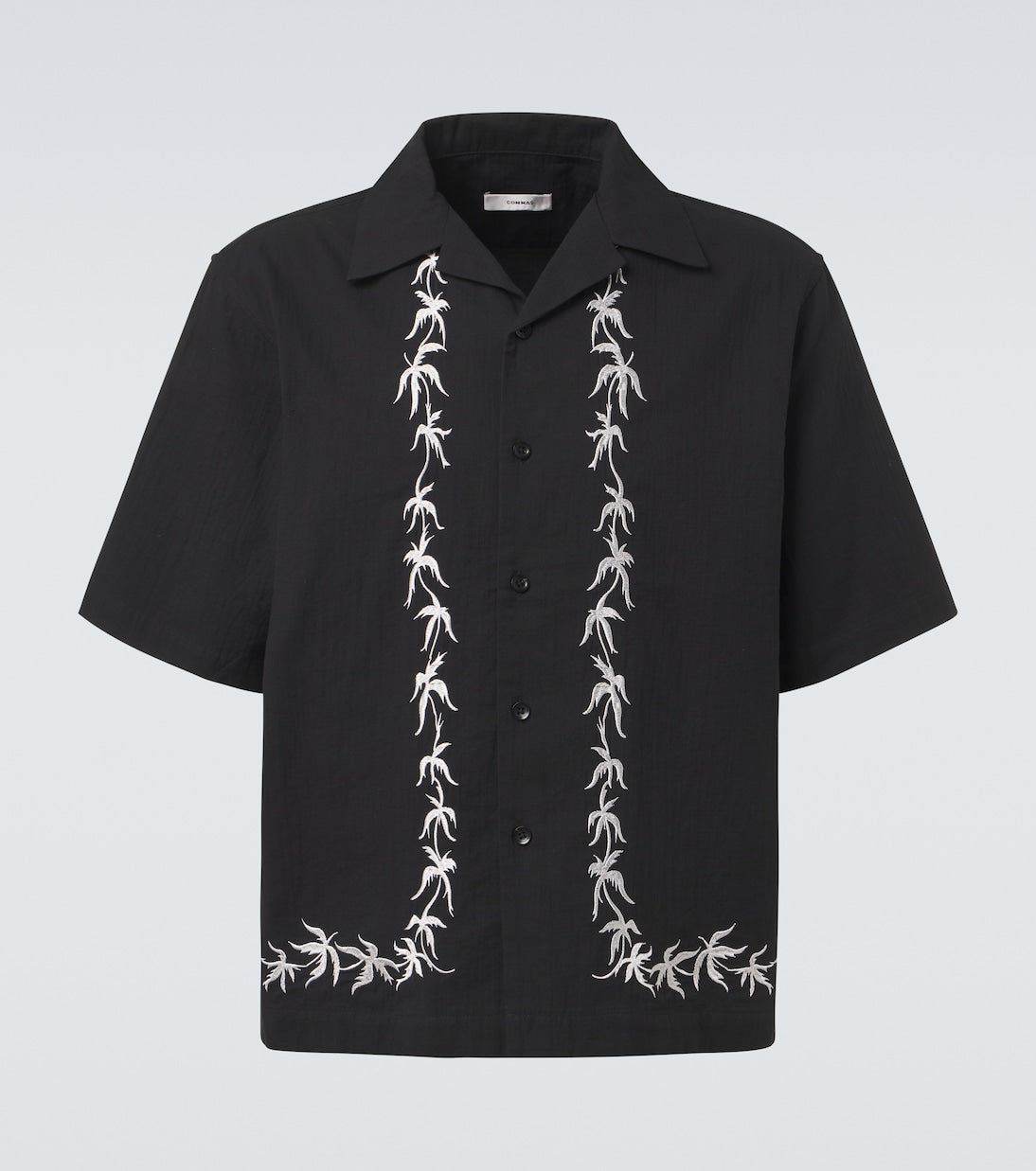Commas - Embroidered bowling shirt