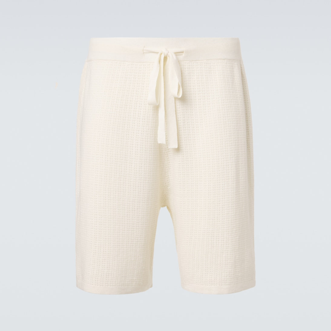 Commas - Crochet cotton and hemp Bermuda shorts