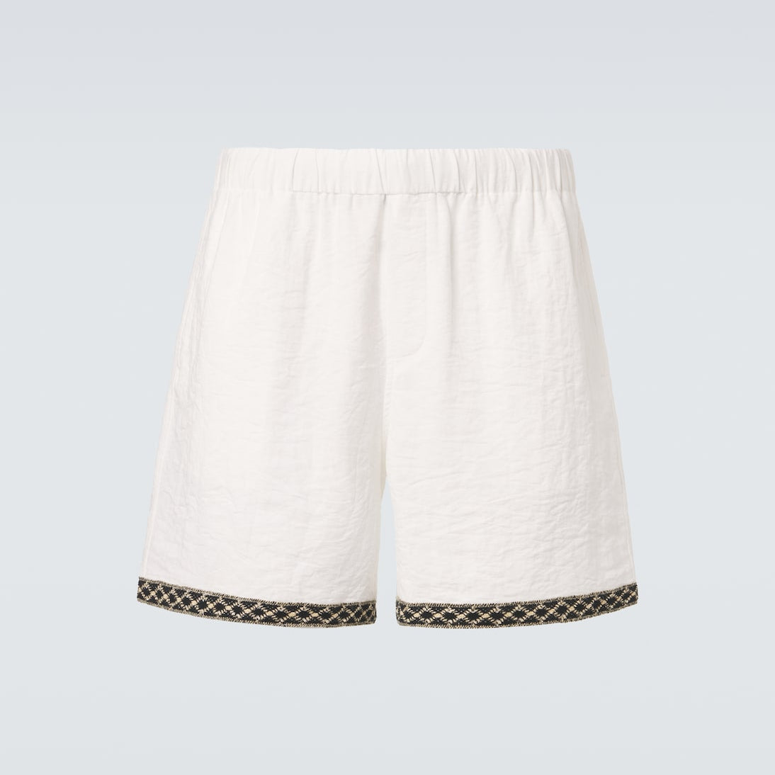 Commas - Crochet-trimmed shorts