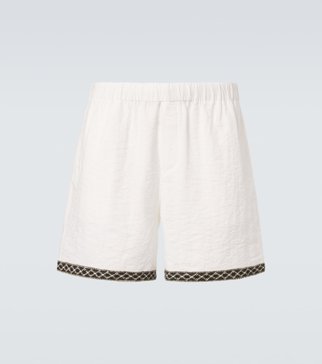 Commas - Crochet-trimmed shorts
