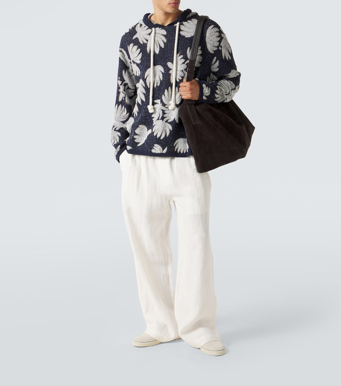 Commas - Jacquard terry hoodie