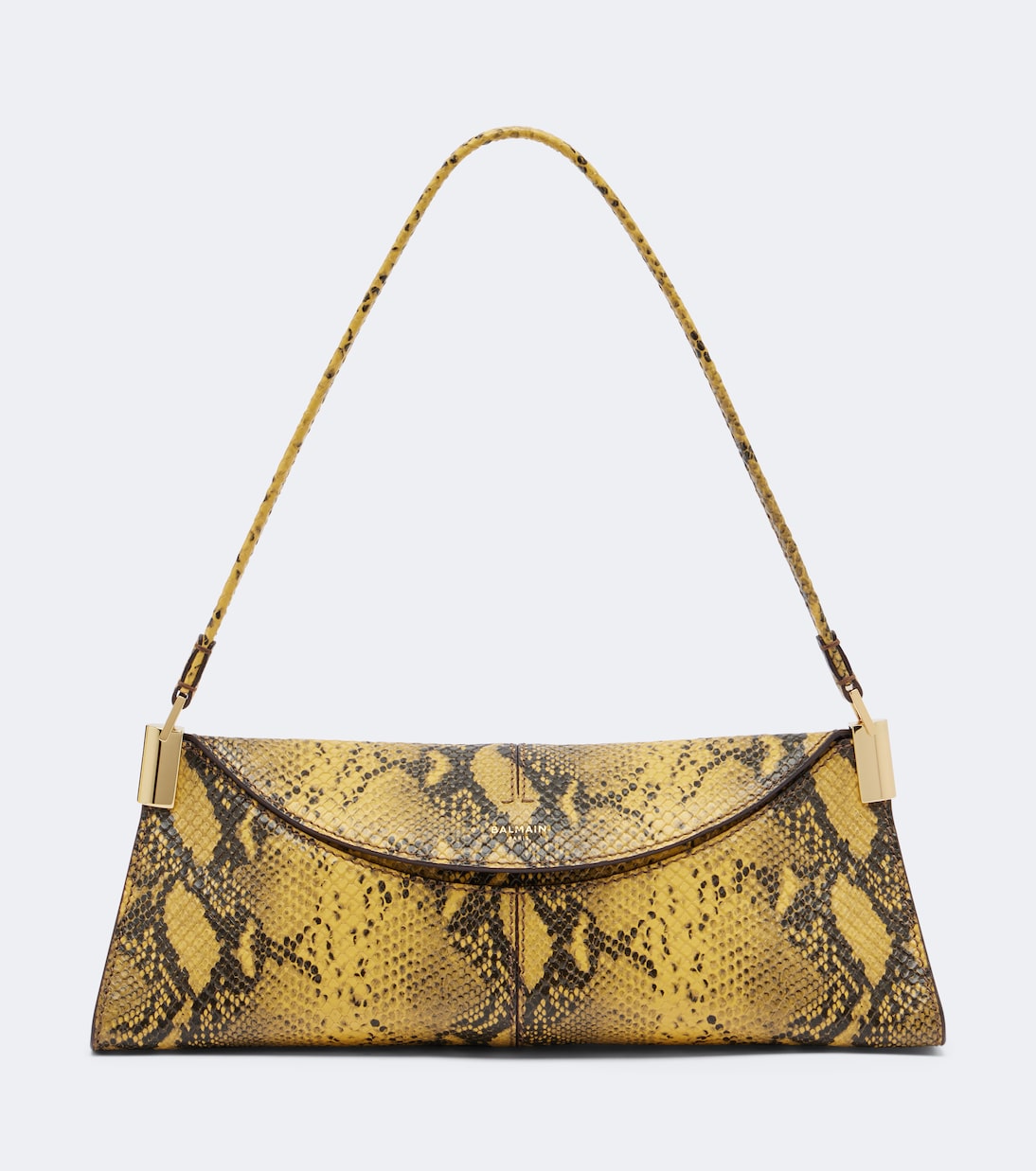 Balmain - 64-83 Small snake-effect leather shoulder bag