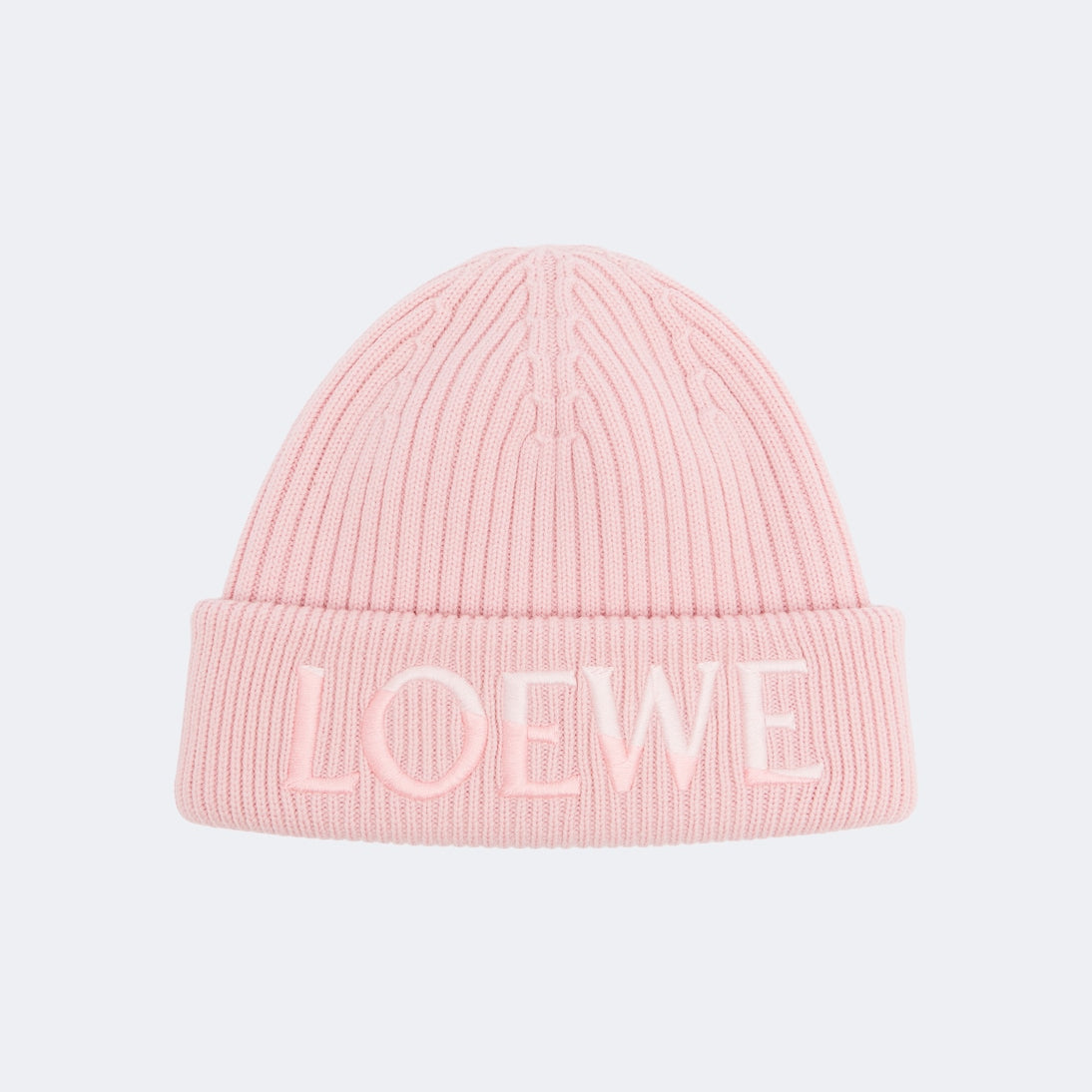 Loewe - Embroidered ribbed-knit wool beanie