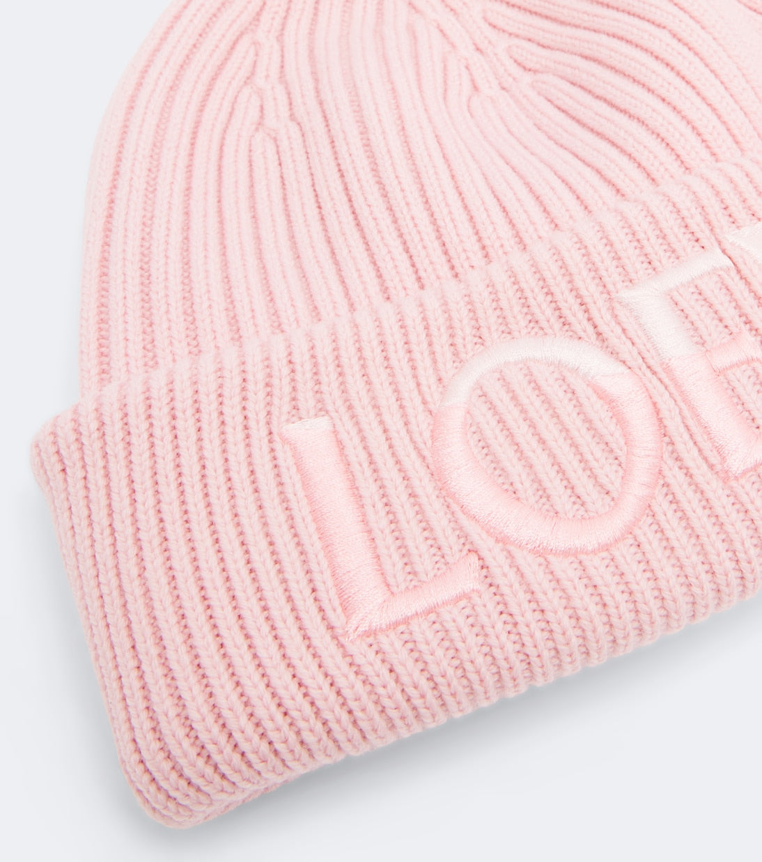 Loewe - Embroidered ribbed-knit wool beanie