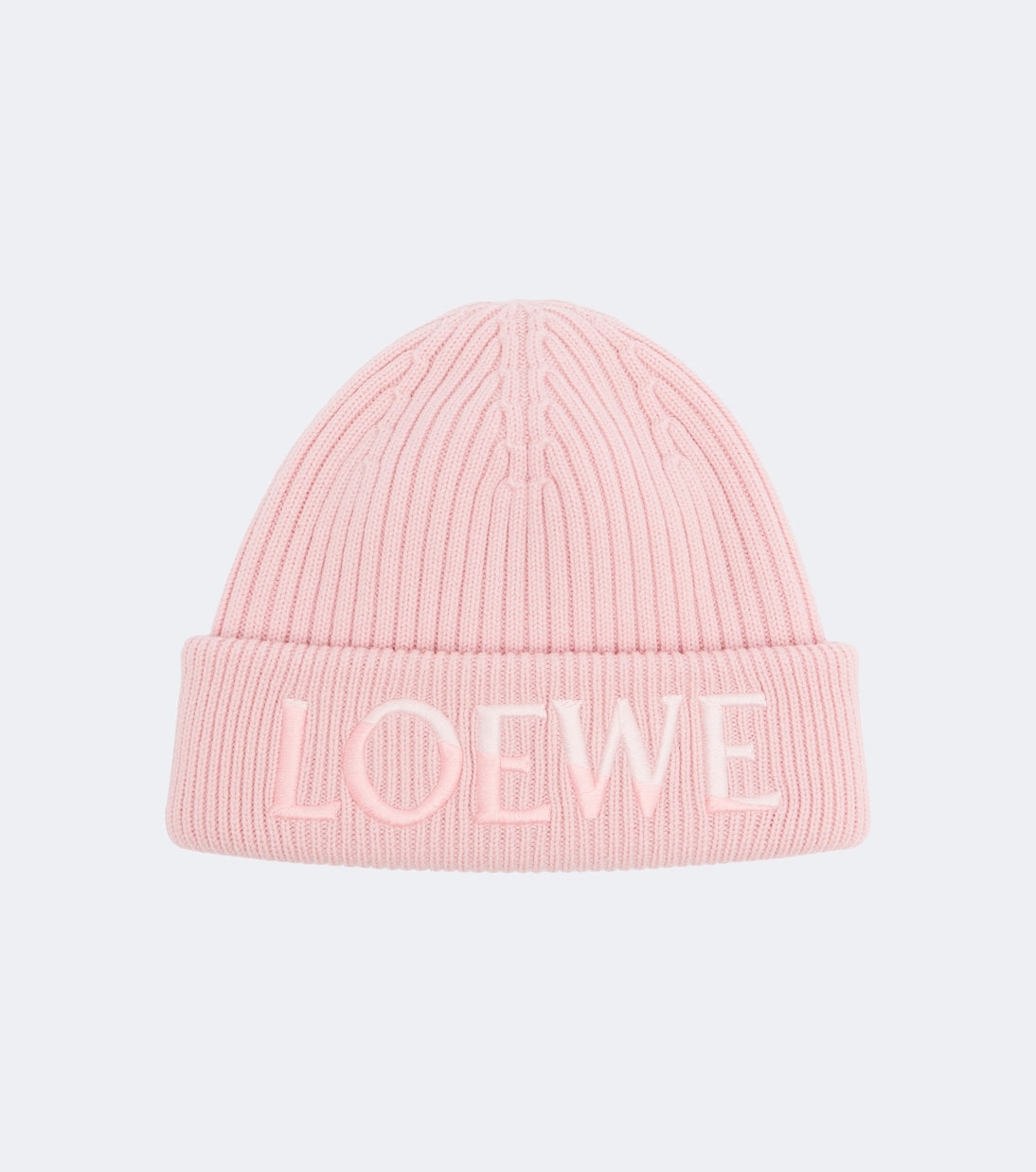 Loewe - Embroidered ribbed-knit wool beanie