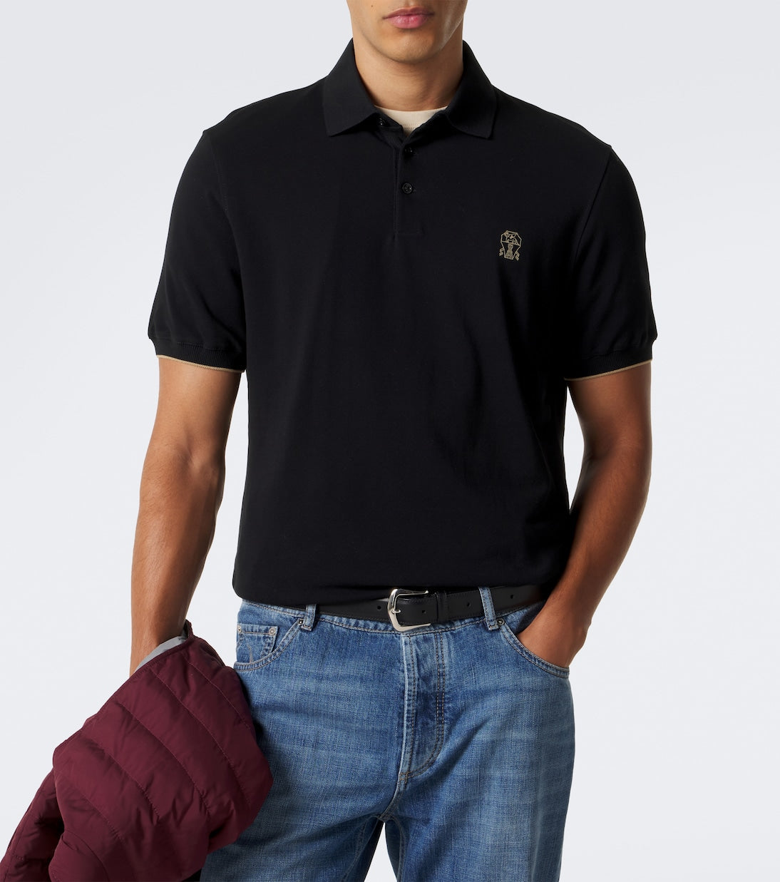 Brunello Cucinelli - Cotton piqué polo shirt